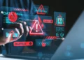 Ilustración de amenazas de ciberseguridad y filtraciones de datos