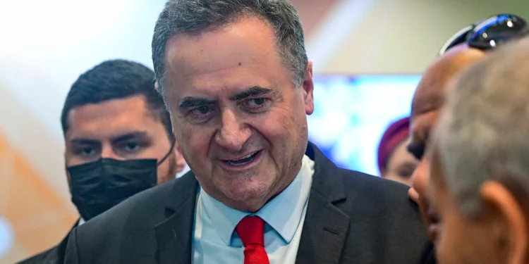 El ministro de Defensa Israel Katz asiste a la conferencia Muni Expo 2026 en Tel Aviv, el 24 de junio de 2026.