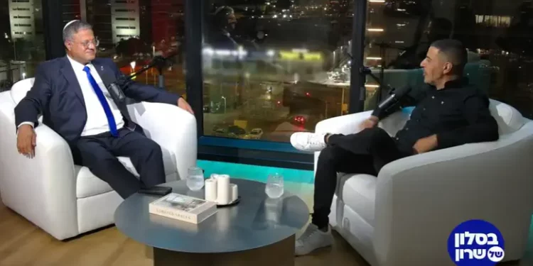Itamar Ben Gvir durante una entrevista