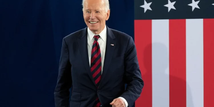 US President Joe Biden walks out to speak at the International African American Museum in Charleston, South Carolina, January 19, 2025. (AP Photo/Stephanie Scarbrough)