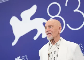 John Malkovich poses for photographers at the photo call for the film ‘Wild Horse Nine’ during the 83rd edition of the Venice Film Festival in Venice, Italy, on September 3, 2026. (Scott A Garfitt/Invision/AP)