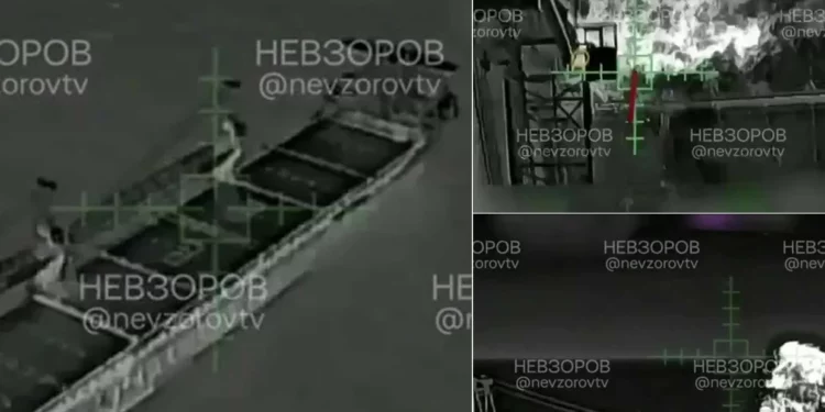 Carguero ruso Lady Mariia atacado con drones cerca de Creta