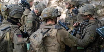 Fuerzas en el sur del Líbano durante operaciones relacionadas con Hezbolá