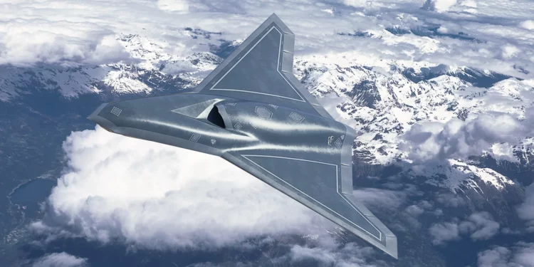 Dos Vectis CCA junto a un F-35 Lightning II y un F-22 Raptor