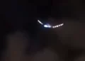 Luces observadas sobre Teherán