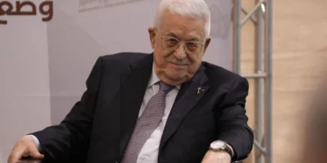 Mahmoud Abbas asiste a la inauguración del complejo Innovation and Excellence en Ramallah, el 9 de septiembre de 2026.
