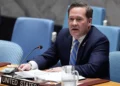 Mike Waltz, embajador de Estados Unidos ante la ONU, habla ante el Consejo de Seguridad el 11 de marzo de 2026.