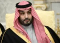 Crown Prince of Saudi Arabia Mohammed bin Salman looks on during a meeting with US President Donald Trump (not pictured) in the Oval Office of the White House in Washington, DC on November 18, 2025. (Brendan SMIALOWSKI / AFP)