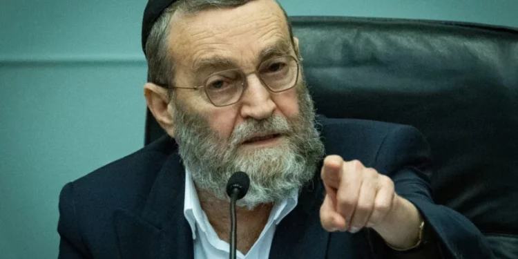 El diputado Moshé Gafni