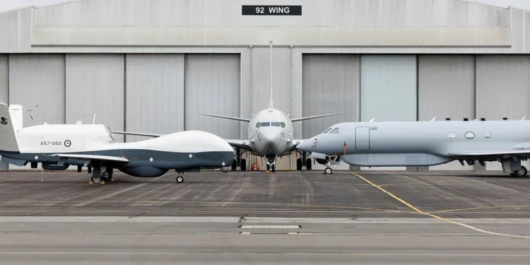 MQ-4C Triton de la RAAF en la Base Tindal