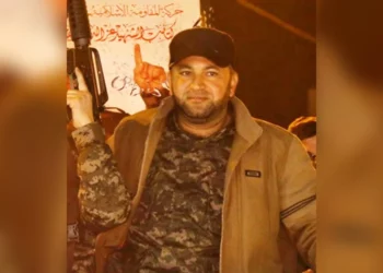 Muhammad Abdul Salam al-Yazouri, comandante muerto de la Brigada de Jan Yunis de Hamás, aparece en una foto sin fecha difundida en redes sociales tras su muerte en un ataque aéreo de las FDI, el 11 de septiembre de 2026.