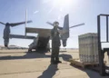 La Armada y el Cuerpo de Marines de Estados Unidos probaron el despliegue manual de sonoboyas desde un MV-22B Osprey frente a California.