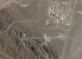 Instalación de enriquecimiento nuclear de Natanz y obras en Pickaxe Mountain, al sur, el 15 de junio de 2026.