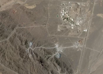 Fotografía del 15 de junio de 2026 que muestra la instalación de enriquecimiento nuclear de Natanz en Irán y las obras en la Montaña Pickaxe.