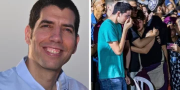 Funeral de Netanel Shakron en Alei Zahav