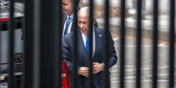 Benjamín Netanyahu durante preparativos de seguridad para su visita a la ONU