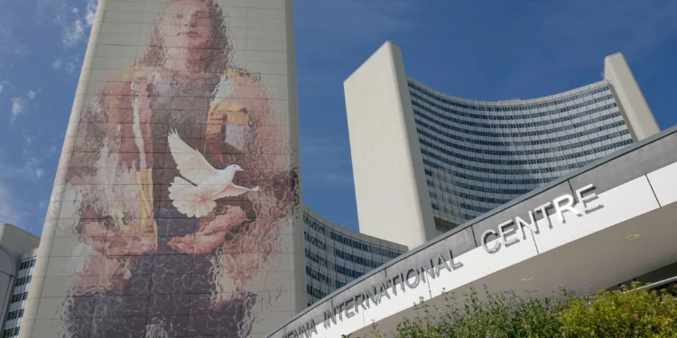 Centro Internacional de Viena, sede de la OIEA, durante una reunión de su Junta de Gobernadores el 8 de septiembre de 2025.