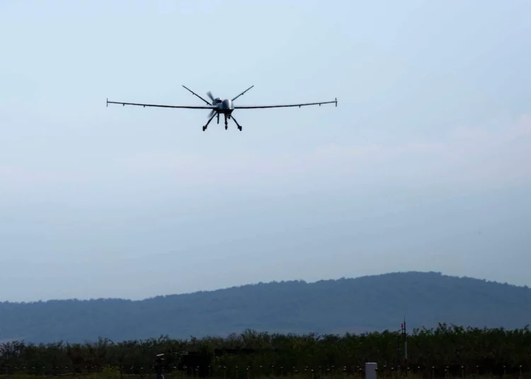 MQ-9A Reaper de Países Bajos desplegado en Rumanía para misiones de inteligencia, vigilancia y reconocimiento de la OTAN.