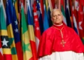 El papa León XIV durante una intervención pública
