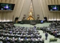 Sesión del Parlamento de Irán celebrada el 2 de marzo de 2025.