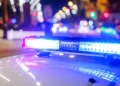 Vehículo relacionado con la persecución policial en Umm al-Fahm