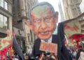 Manifestantes contra Benjamín Netanyahu en Nueva York el 24 de septiembre de 2026