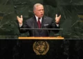 El rey Abdullah II de Jordania habla durante la 81.ª sesión de la Asamblea General de la ONU, el 22 de septiembre de 2026.