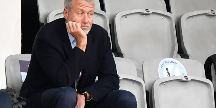 Roman Abramovich, entonces propietario del Chelsea, durante la final de la Liga de Campeones femenina de la UEFA en Gotemburgo, Suecia, el 16 de mayo de 2021.