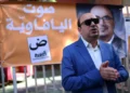 Sami Abu Shehadeh, líder de Balad, llega a votar en Jaffa el 1 de noviembre de 2022.