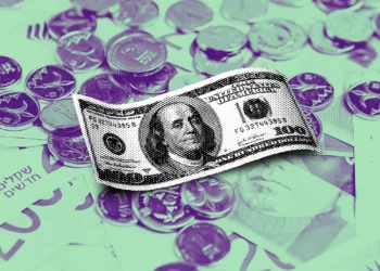 Shekel-dollar exchange rate credit: Shutterstock
