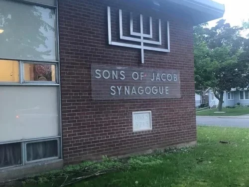 Sinagoga Sons of Jacob en Belleville, Ontario, en una fotografía sin fecha.