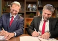 Smotrich y Feiglin firman un acuerdo para competir juntos.