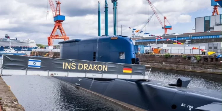 Submarino INS Drakon de la Marina de Israel.
