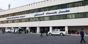 Terminal del aeropuerto de Bagdad el 20 de febrero de 2025.