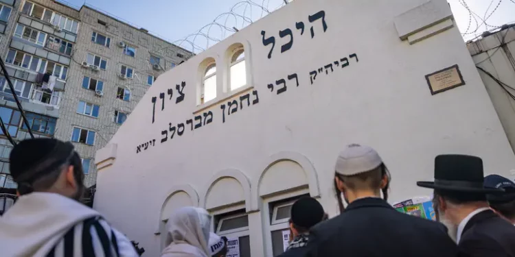 The grave of Rabbi Nachman in Uman