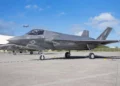 Cazas F-35B Lightning II del VMFA-533 durante el despliegue del escuadrón estadounidense hacia Japón.
