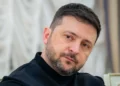 Volodymyr Zelensky preside una reunión con periodistas en su oficina de Kiev el 29 de enero de 2026, durante la invasión rusa de Ucrania.