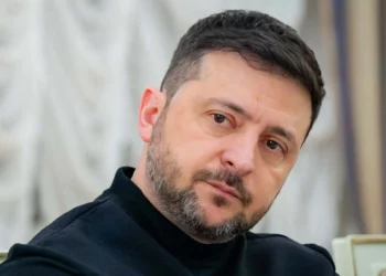 Volodymyr Zelensky preside una reunión con periodistas en su oficina de Kiev el 29 de enero de 2026, durante la invasión rusa de Ucrania.
