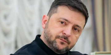 Volodymyr Zelensky preside una reunión con periodistas en su oficina de Kiev el 29 de enero de 2026, durante la invasión rusa de Ucrania.