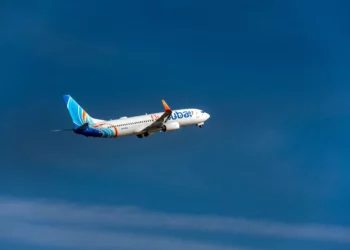 Avión de pasajeros en vuelo