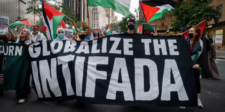 A protest led by Within Our Lifetime in Manhattan, September 17, 2021. (Luke Tress)