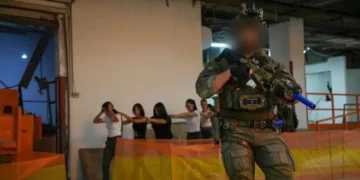 Comandos Yamam participan en un simulacro sorpresa de terrorismo en Eilat.