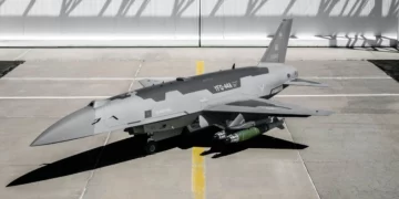 YFQ-44A Fury con bombas GBU-54 y lanzadores LAU-131A/A