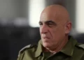 Reservist commander Yossi Bachar speaks to Kan, in November 2023 (Video screenshot)