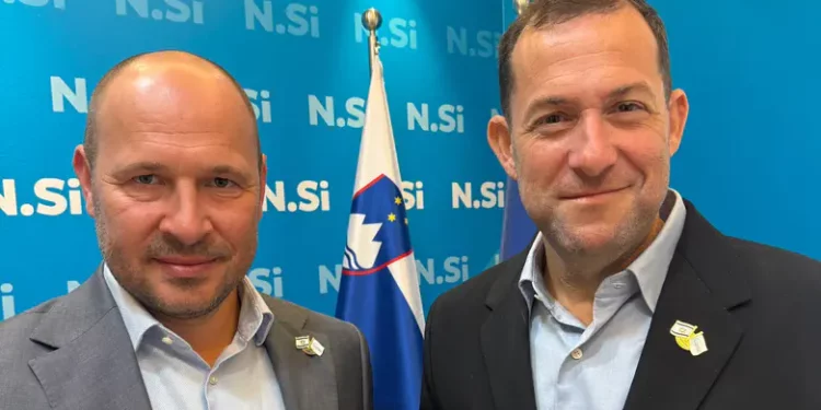 Yossi Dagan and Deputy Prime Minister Jernej Vrtovec