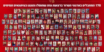 Composición de 170 gazatíes que, de acuerdo con las FDI, fueron identificados como periodistas pero pertenecían a grupos terroristas, 1 de octubre de 2026.