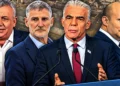 Bennett, Lapid, Eisenkot y Golan celebraron antes del conteo de votos