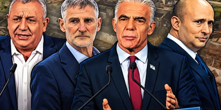 Bennett, Lapid, Eisenkot y Golan celebraron antes del conteo de votos