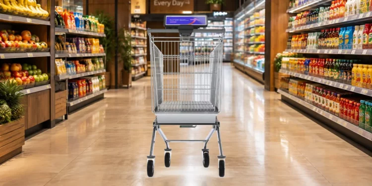A2Z Cust2Mate smart cart credit: A2Z Cust2Mate
