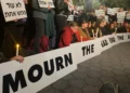 Acto por la convivencia organizado por Israelis for Peace en Nueva York, el 7 de octubre de 2026.